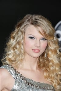 Here's Swift with a heavier focus on her cat-eye makeup