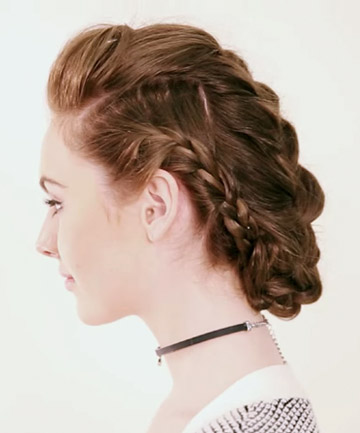 Braided Pin Up Faux Hawk