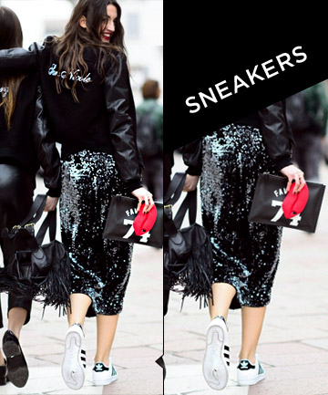 Sequins + Sneakers = Winning Combination