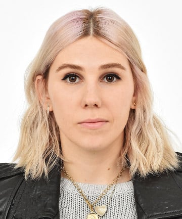 Icy Platinum Hair: Zosia Mamet