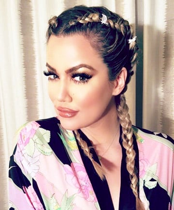 Khloe Kardashian Hair: Braided Beauty