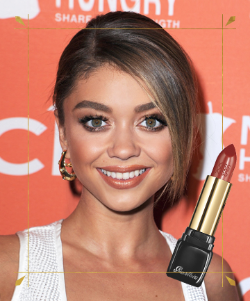 Sarah Hyland's Shimmery Brown Lipstick