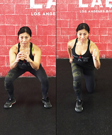 Leg Exercise No. 2: Clockwork Lunges 