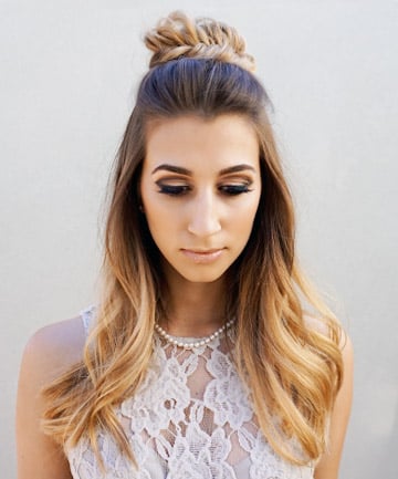 The 'Black Tie' Half Bun