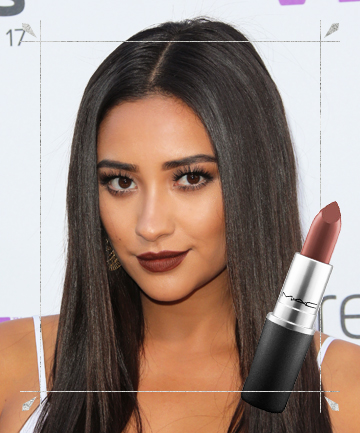 Shay Mitchell's Vampy Brown Lipstick