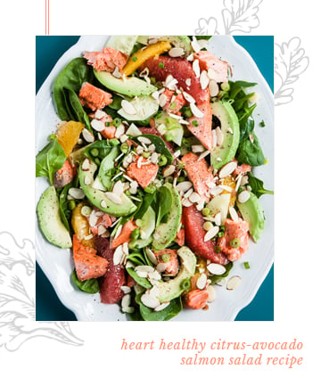 Citrus, Avocado and Salmon Salad