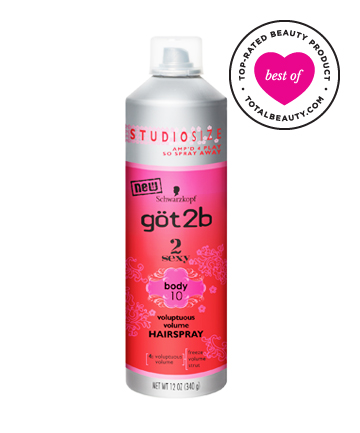 Best Drugstore Hairspray No. 9: Got2B 2Sexy Voluptuous Volume Hairspray, $6.99