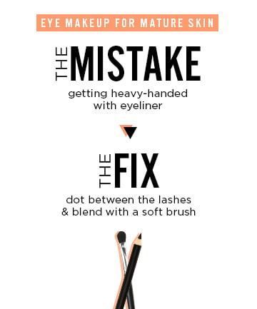 The Mistake: Getting Heavy-Handed With Eyeliner