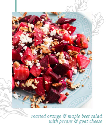 Roasted Orange and Maple Beet Salad