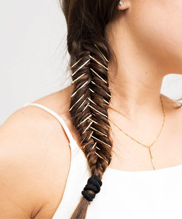 Bobby Pin Hairstyles: Bobby Pin Braid