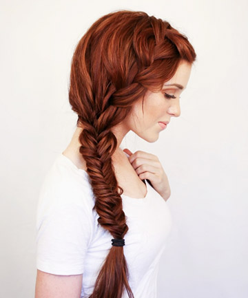 French + Fishtail Side Braid