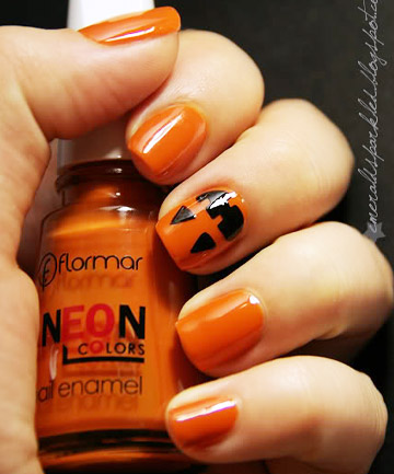 Jack-O'-Lantern Nails