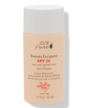 100% Pure Tomato Lycopene SPF 20 Moisturizer, $37