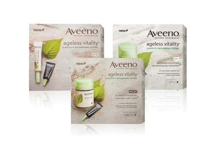 Anti-Aging Treatments: AVEENO® AGELESS VITALITY™ Elasticity Recharging System, $39.99