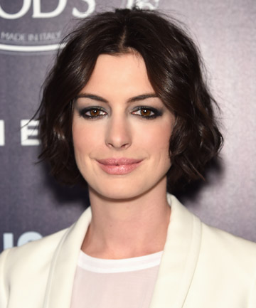 Fall Hair Colors: Anne Hathaway's Dark Wood