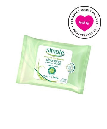 Best Drugstore Beauty Product No. 16: Simple Facial Cleansing Wipes, $5.99