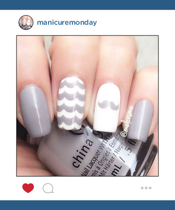 Mani of the Week: Movember Manicure