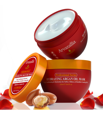 Best for Curly Hair: Arvazallia Hydrating Argan Oil Hair Mask, $12.95 