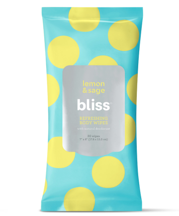 Bliss Lemon & Sage Refreshing Body Wipes, $5.99