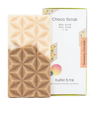 Butter & Me Strawberry Cacao Choco Body Scrub, $18