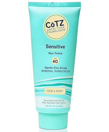 CoTz Sensitive Non-Tinted SPF 40 Mineral Sunscreen, $27.50