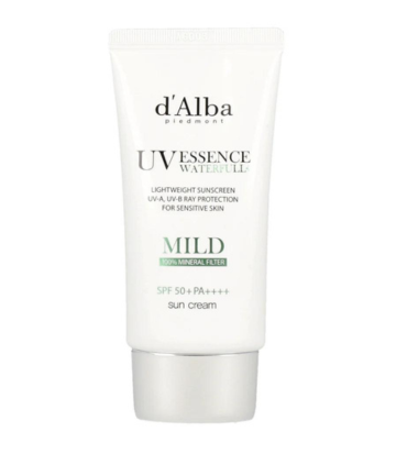 D'Alba Waterfull Mild Sunscreen, $36