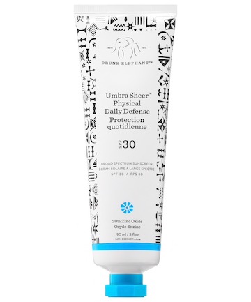 Drunk Elephant Umbra Sheer Physical Daily Defense SPF 30, $34