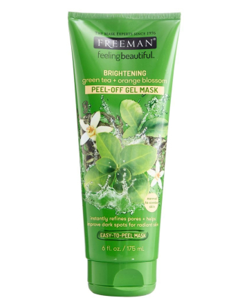 Freeman Brightening Green Tea + Orange Blossom Peel-Off Gel Mask, $4.29