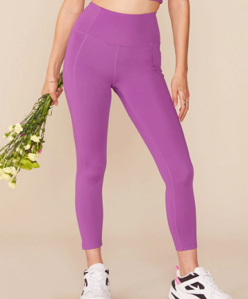 Girlfriend Compressive High-Rise Legging in Wildflower, $68 