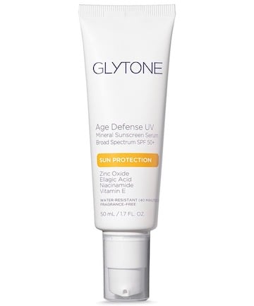 Glytone Age Defense UV Mineral Sunscreen Serum SPF 50+, $38