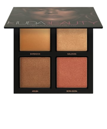 Huda Beauty 3D Highlighter Palette in Bronze Sands, $45