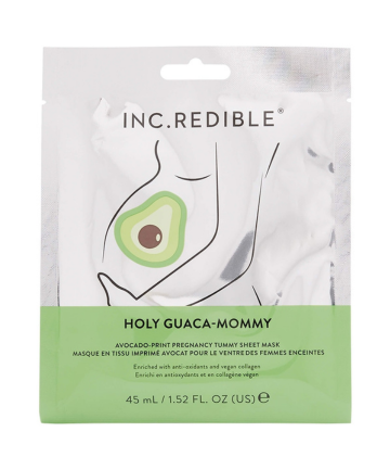 Inc.redible Holy Guaca-Mommy Printed Sheet Pregnancy Tummy Mask, $4