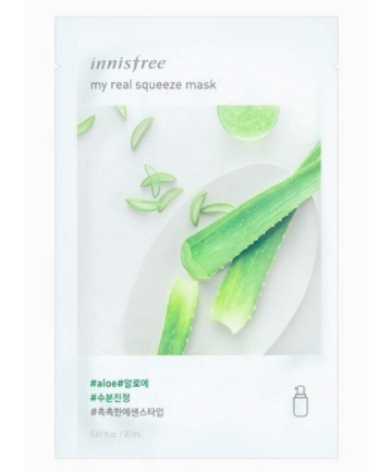 Innisfree My Real Squeeze Mask Aloe, $1.80