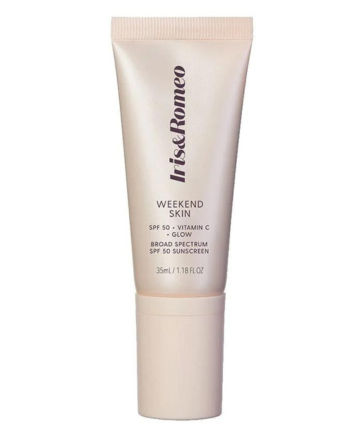 Iris&Romeo Weekend Skin SPF 50 + Vitamin C + Glow, $50