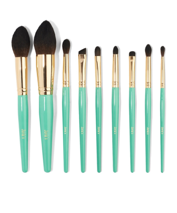 Juvia's Place Turquoise Blue 9pcs Brush Set, $50