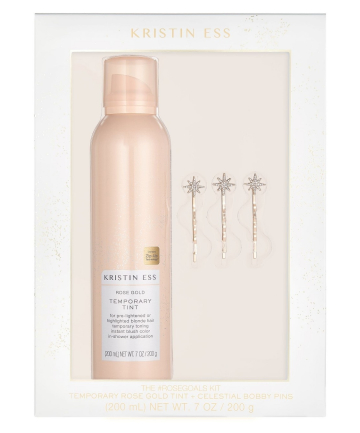 Kristin Ess The Rosegoals Kit: Temporary Rose Gold Tint + Celestial Bobby Pins, $14