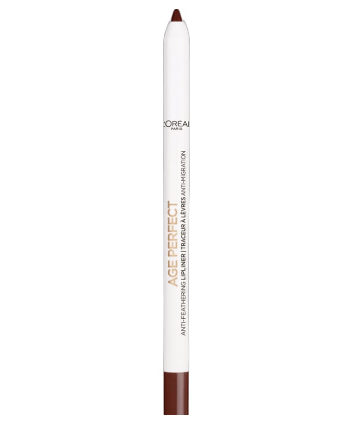 L'Oreal Paris Age Perfect Anti-Feathering Lip Liner in Dark Chocolate, $10.99