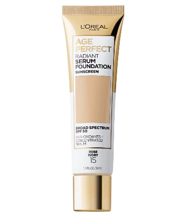 L'Oreal Paris Radiant Serum Foundation with SPF 50, $12.64