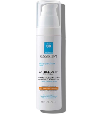 La Roche-Posay Anthelios Mineral SPF 30 Moisturizer + Hyaluronic Acid, $36.99