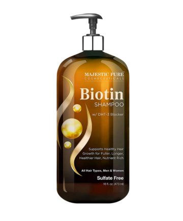 Majestic Pure Biotin Shampoo with DHT 3 Blocker Complex, $17.98