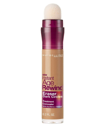 MAKEUP:  Maybelline New York Instant Age Rewind Eraser Dark Circles Treatment Concealer, $9.99