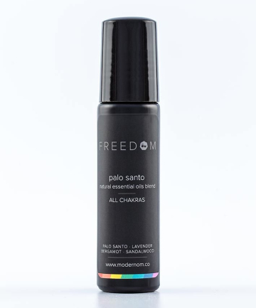 Modern Om Palo Santo Freedom No.8 Essential Oil Roll-On, $44 