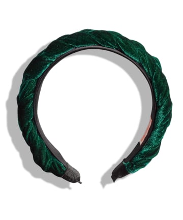 Mulberry and Grand Braided Velvet Headband, $18 