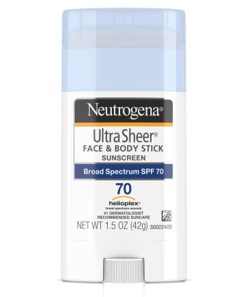 Neutrogena Ultra Sheer Face + Body Stick Sunscreen Broad Spectrum SPF 70, $11.99