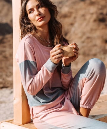 Onzie Weekend Sweatpant and Sweatshirt, $66 and $69