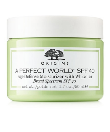 Origins SPF 40 Age-Defense Moisturizer With White Tea, $45