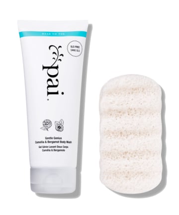 Pai Gentle Genius Camellia & Bergamot Body Wash + Sponge, $32