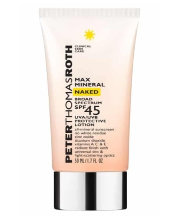 Peter Thomas Roth Max Mineral Naked Broad Spectrum SPF 45 Lotion, $38