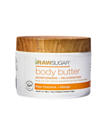 Raw Sugar Body Butter in Raw Coconut + Mango, $11.99