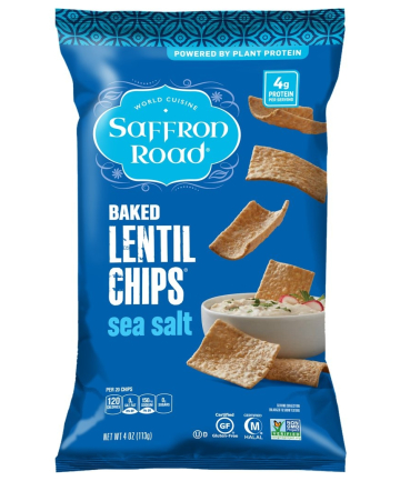 Saffron Road Sea Salt Baked Lentil Chips, $46.94 for 12